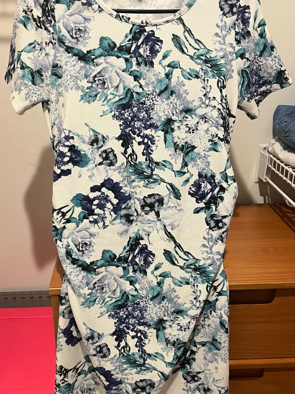 Pinkblush Teal, Navy and White Floral Dress